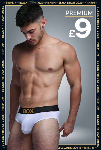 Metallic Modal Briefs - White & Gold - boxmenswear - {{variant_title}}