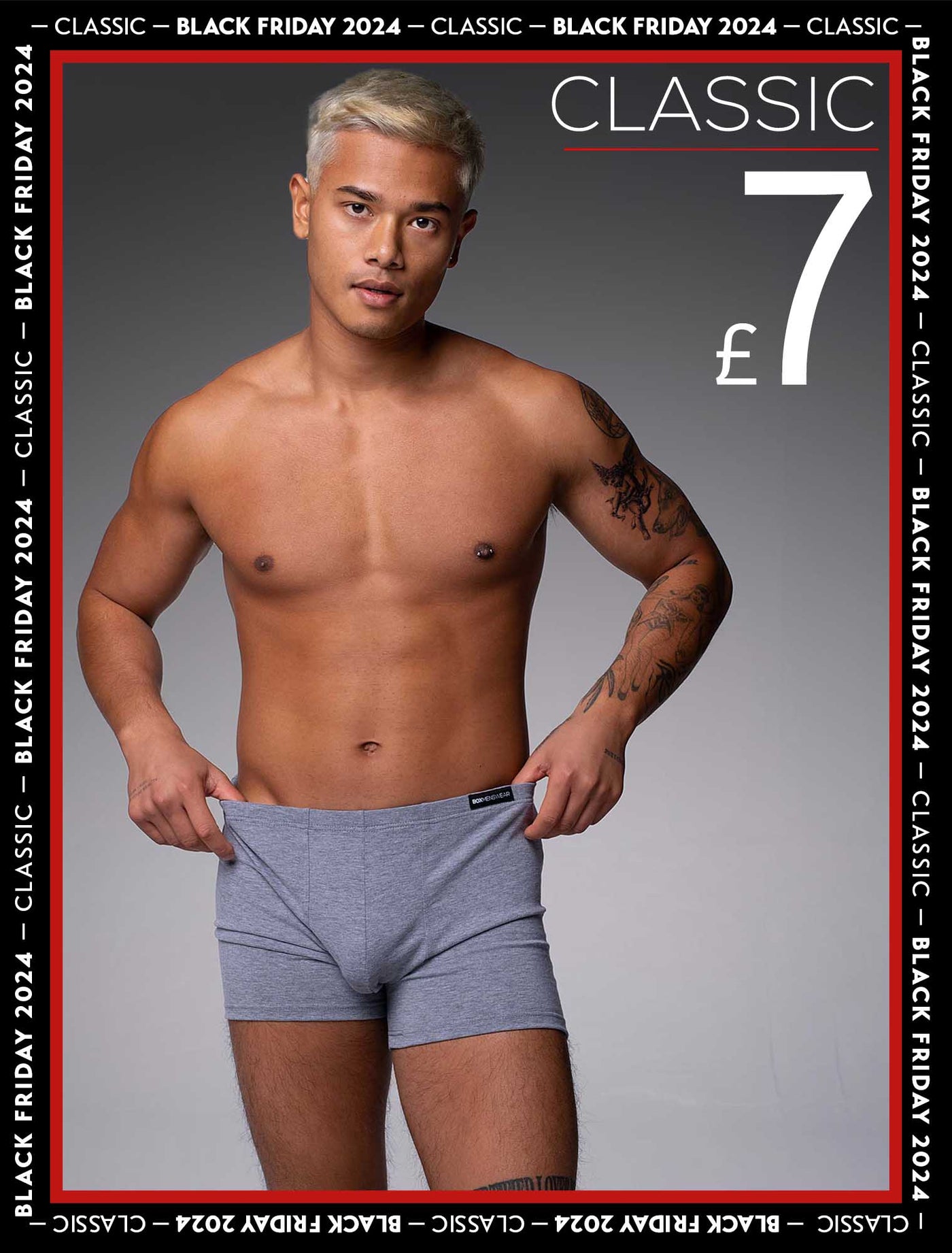 Minimal Boxers - Melange Grey - boxmenswear - {{variant_title}}