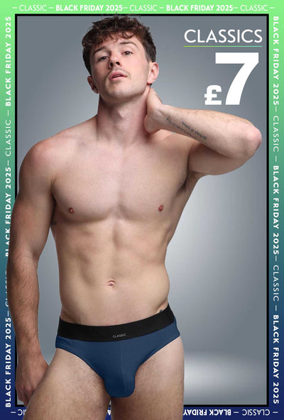 Mens Classic Ribbed Briefs - Navy - boxmenswear - {{variant_title}}