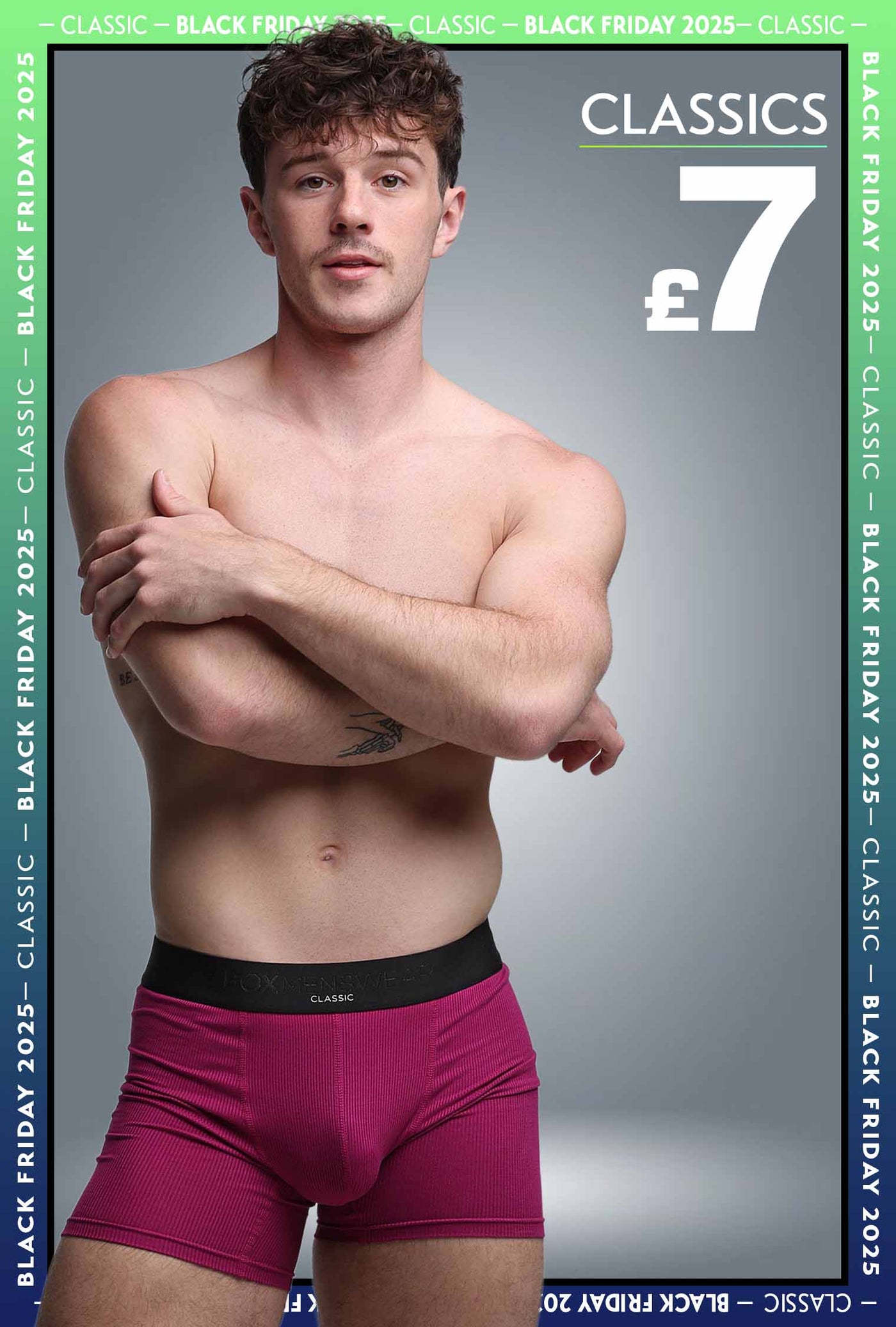 Mens Classic Ribbed Boxers - Cherry - boxmenswear - {{variant_title}}