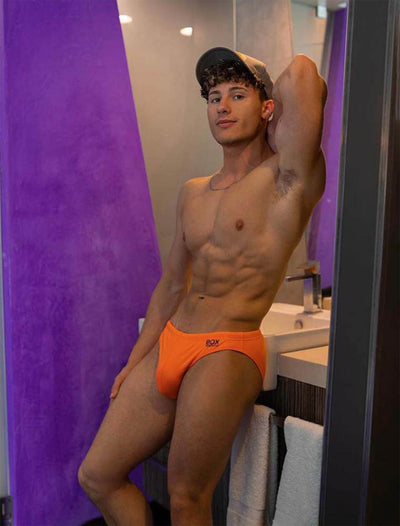 Swimming Trunks - Orange - boxmenswear - {{variant_title}}