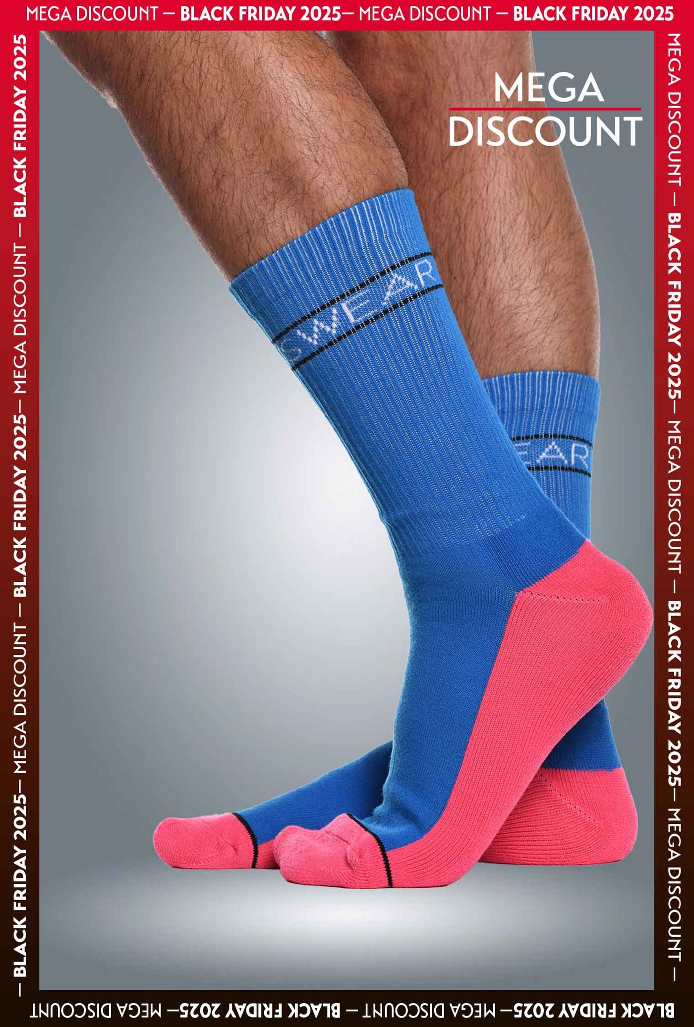 Paradise Peach & Blue - Lux Sports Socks - boxmenswear - {{variant_title}}