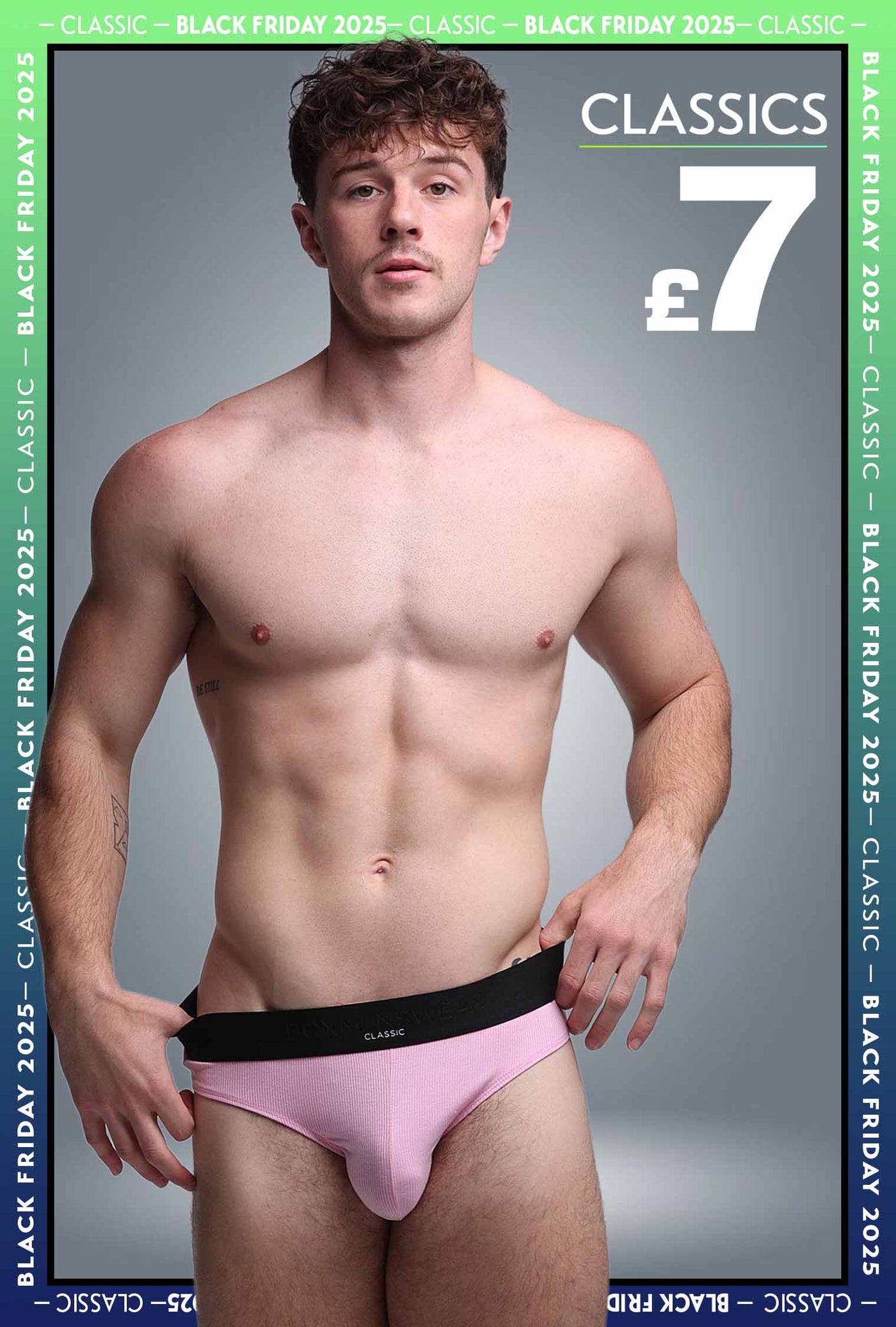 Mens Classic Ribbed Briefs - Pink - boxmenswear - {{variant_title}}