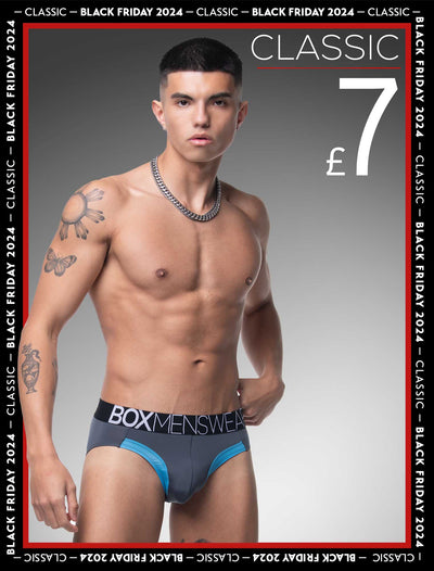 Prince Fit Briefs - Grey & Blue - boxmenswear - {{variant_title}}