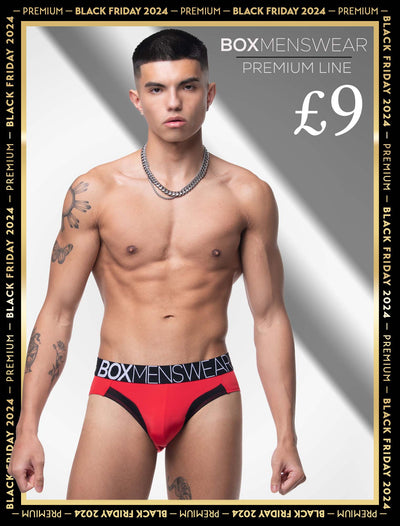 Prince Fit Briefs - Red & Black - boxmenswear - {{variant_title}}