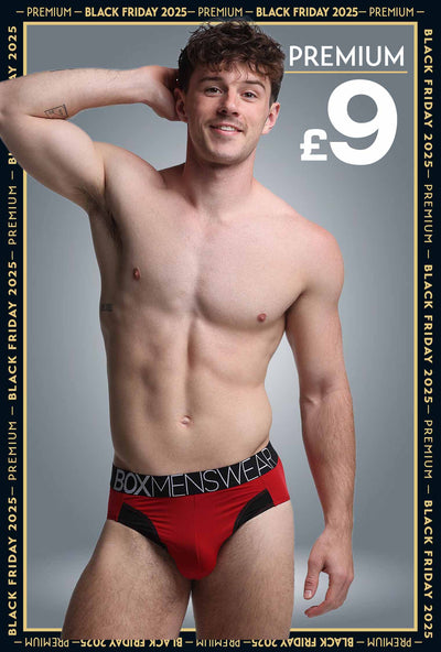 Prince Fit Briefs - Red & Black - boxmenswear - {{variant_title}}