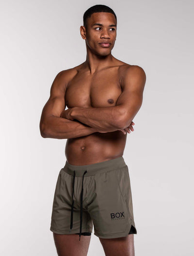 Mens Double Layer Sports Shorts - Green - boxmenswear - {{variant_title}}