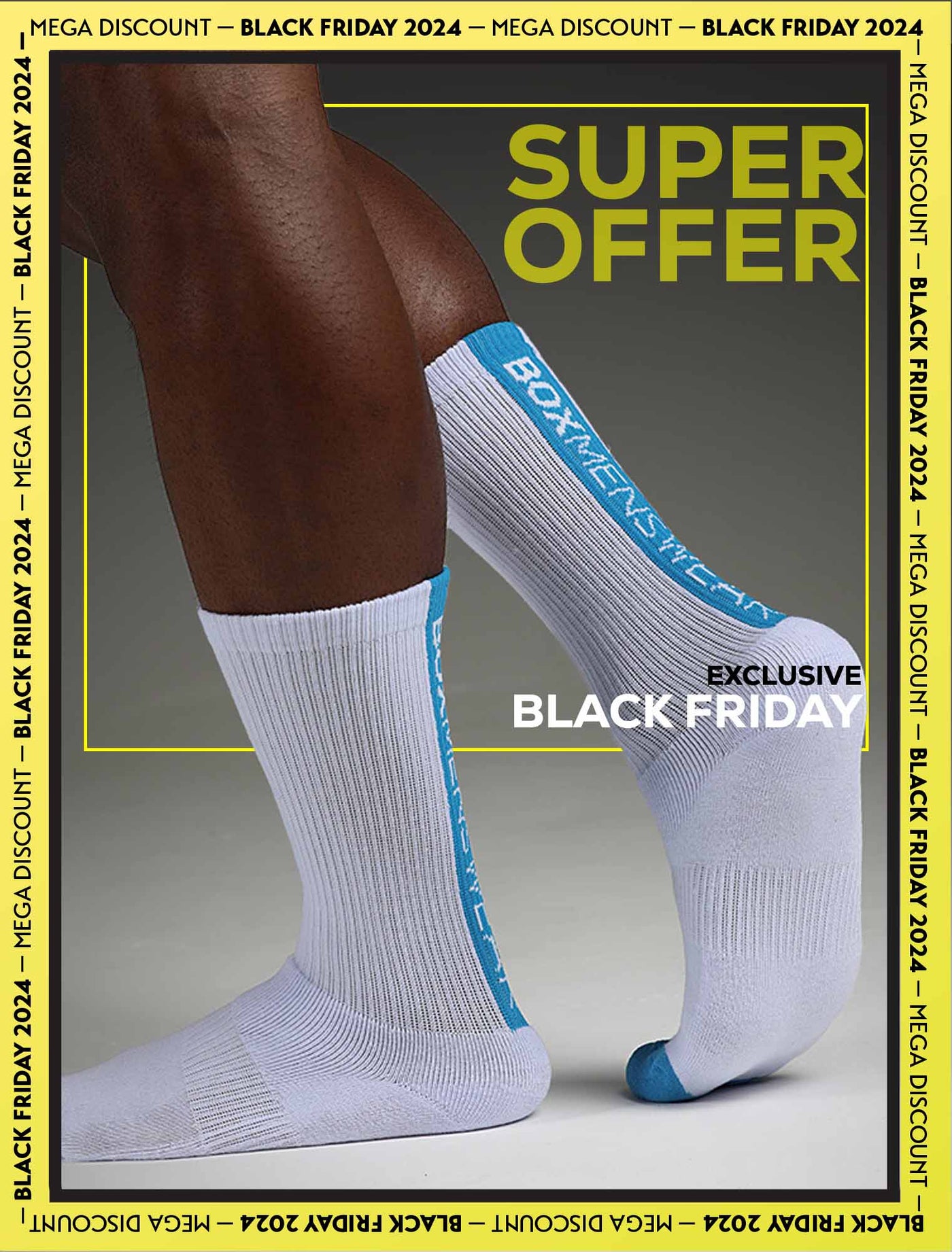 Reverse Blue Strip Lux Sports Socks - boxmenswear - {{variant_title}}