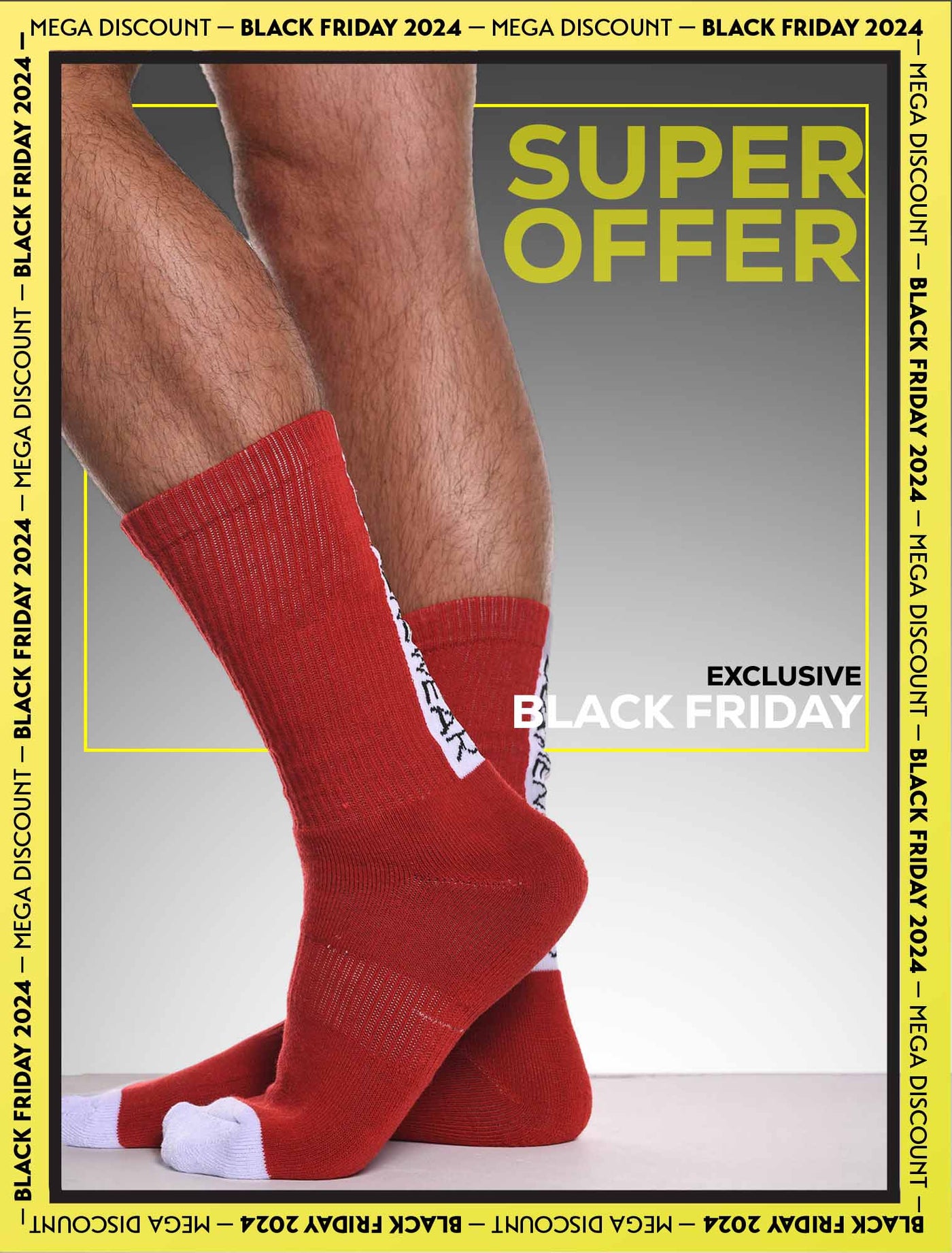 Reverse Red Strip Lux Sports Socks - boxmenswear - {{variant_title}}