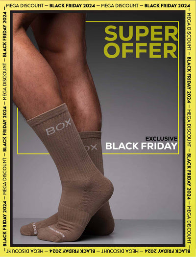 Essentials Rib Crew Socks - Taupe - boxmenswear - {{variant_title}}