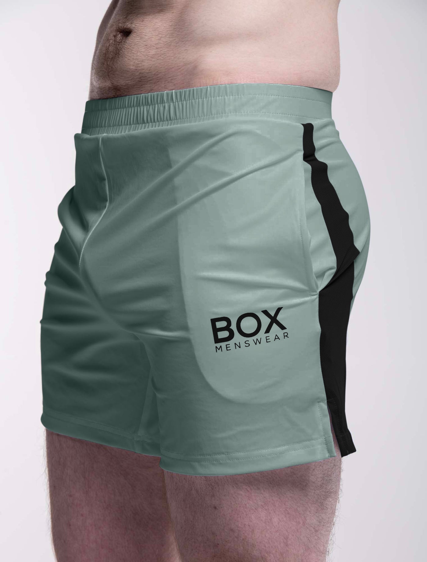 Mesh Panel Sports Shorts - Amazonite - boxmenswear - {{variant_title}}