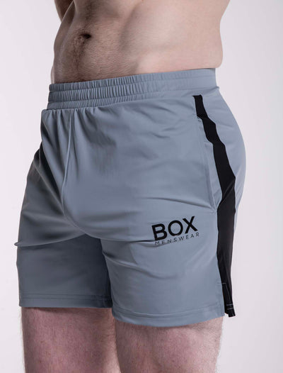 Mesh Panel Sports Shorts - Tide Blue - boxmenswear - {{variant_title}}