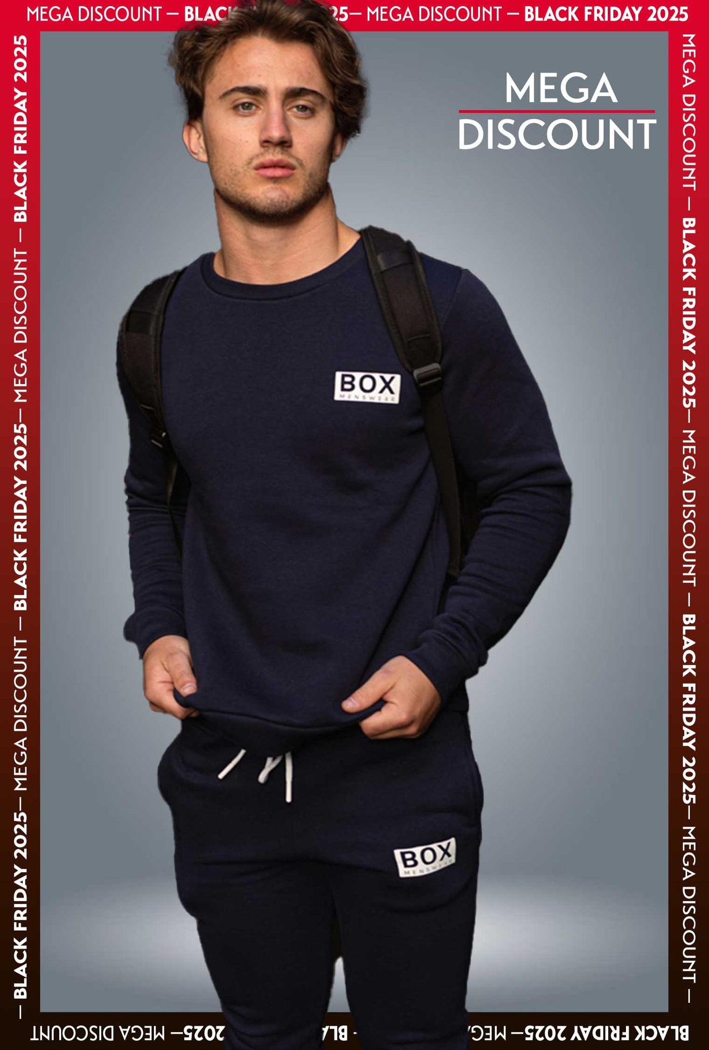 Slim Fit Crew Neck Jumper  - Navy - boxmenswear - {{variant_title}}