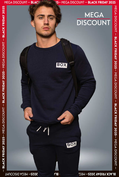 Slim Fit Crew Neck Jumper  - Navy - boxmenswear - {{variant_title}}