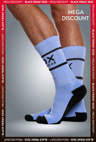 Soft Blue Lux Sports Socks - boxmenswear - {{variant_title}}
