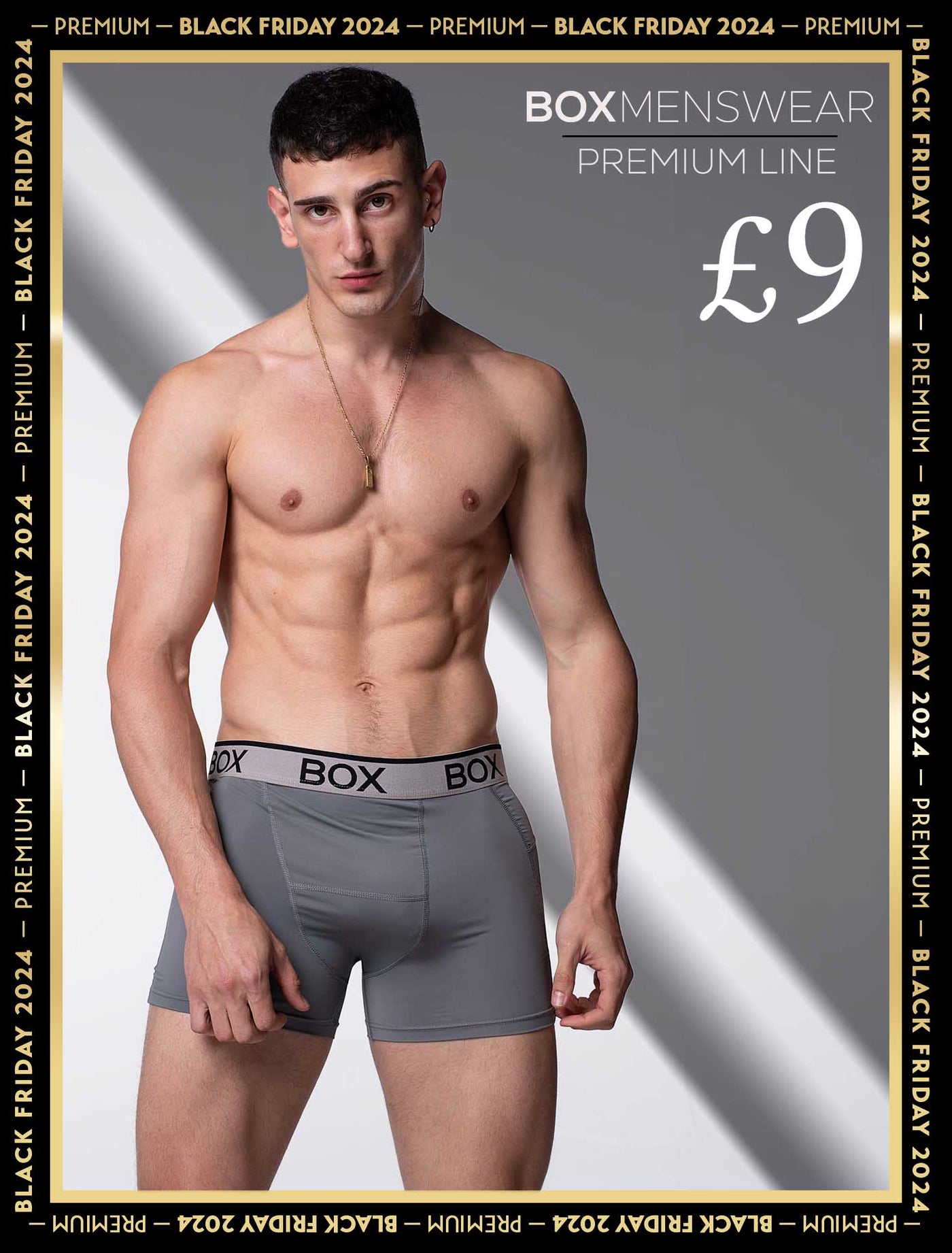 Mens Sports Boxers - Endurance Grey - boxmenswear - {{variant_title}}