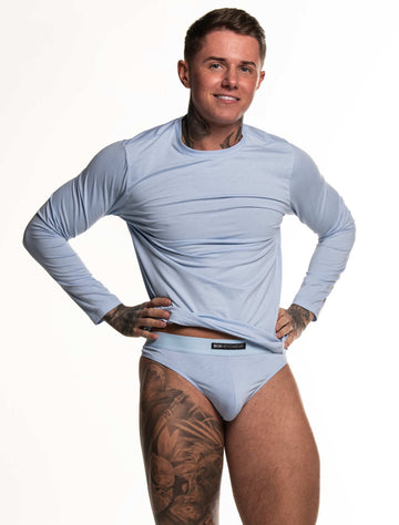 Mens Thong - Transparent White