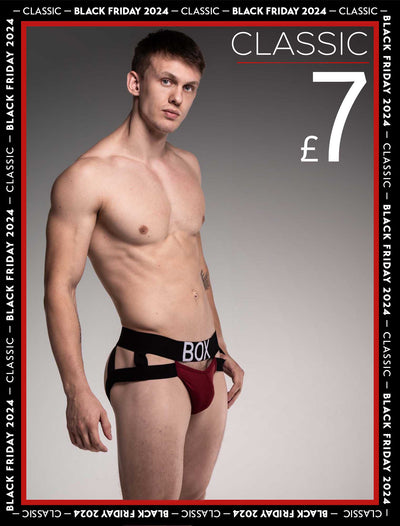 Mens Suspender Jockstrap 3.0 : With Bounce - Burgundy - boxmenswear - {{variant_title}}