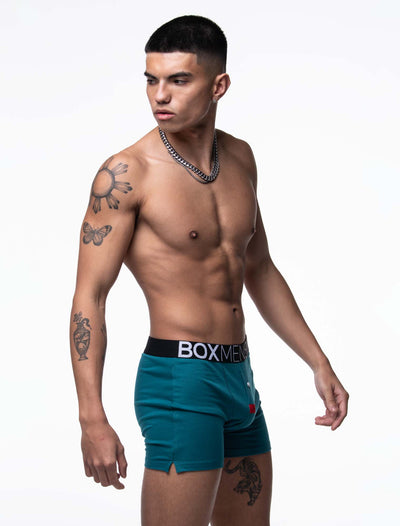Button-up Boxers - Tease Me Teal - boxmenswear - {{variant_title}}