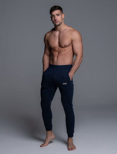 Super Soft Navy Blue Track Pants / Navy Blue - boxmenswear - {{variant_title}}