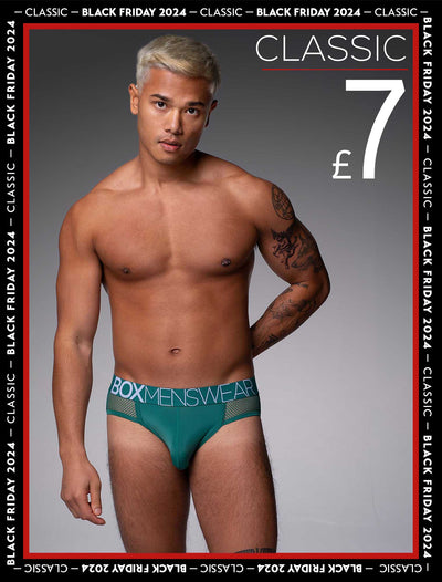 Totally Transparent Varsity Mesh Jockstrap - Evergreen - boxmenswear - {{variant_title}}