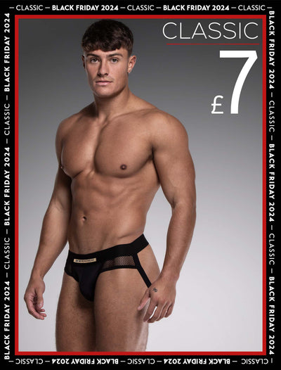 Totally Transparent Varsity Mesh Jockstrap 3.0 - Black - boxmenswear - {{variant_title}}