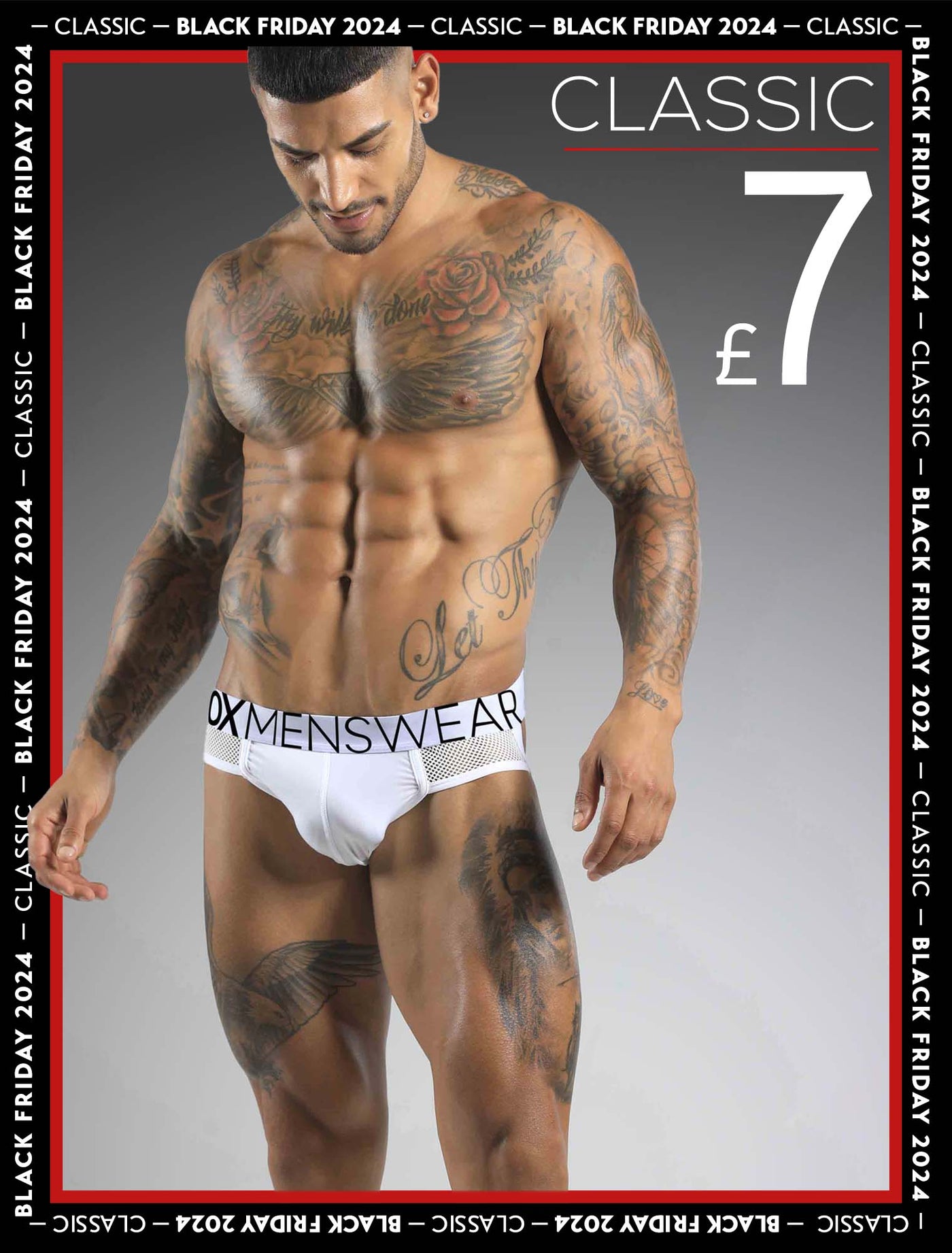 Totally Transparent Varsity Mesh Jockstrap - White - boxmenswear - {{variant_title}}