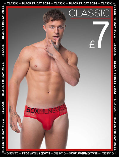 Totally Transparent Varsity Mesh Jockstrap - Direct Red - boxmenswear - {{variant_title}}