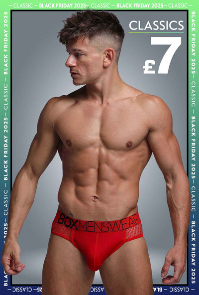Totally Transparent Varsity Mesh Jockstrap - Direct Red - boxmenswear - {{variant_title}}