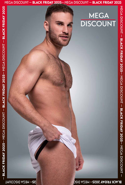Compound Jock Shorts - White - boxmenswear - {{variant_title}}