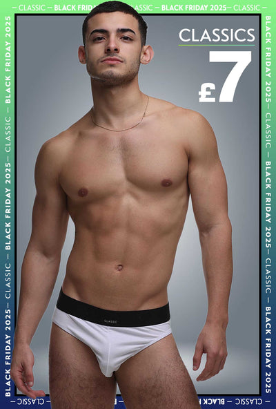 Mens Classic Ribbed Briefs - White - boxmenswear - {{variant_title}}