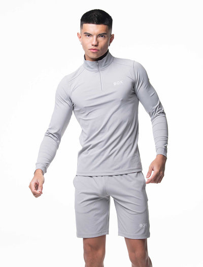 Active Panelled Sports Shorts - Grey - boxmenswear - {{variant_title}}