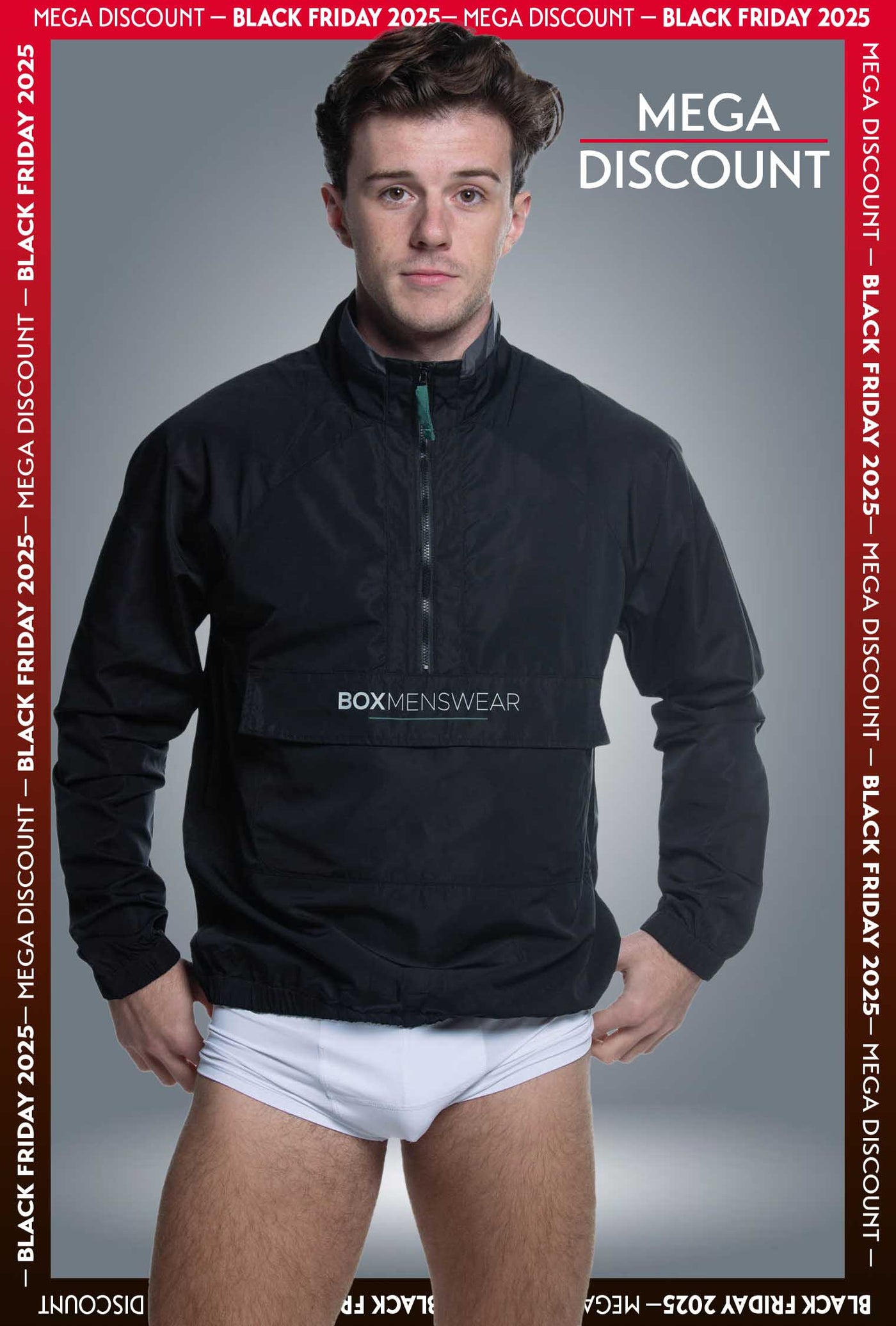 Mens Windbreaker Jacket - Black - boxmenswear - {{variant_title}}