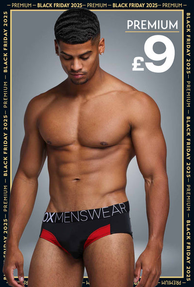 Prince Fit Briefs - Black & Red - boxmenswear - {{variant_title}}