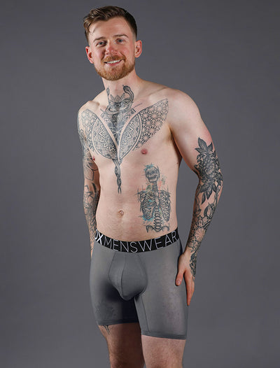 King Fit Mesh Panel - Transparent Crotch: Gun Metal Grey - boxmenswear - {{variant_title}}