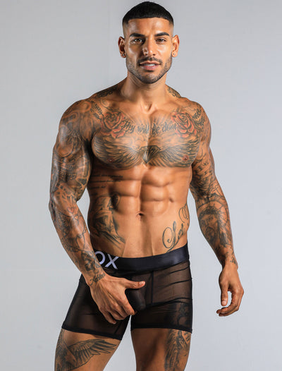 All Over Mesh Boxers - Black - boxmenswear - {{variant_title}}