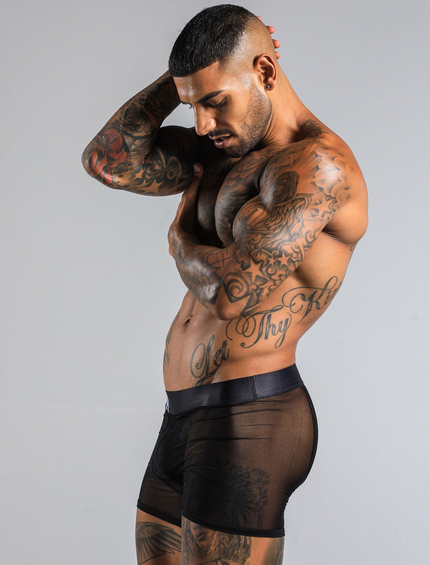 All Over Mesh Boxers - Black - boxmenswear - {{variant_title}}