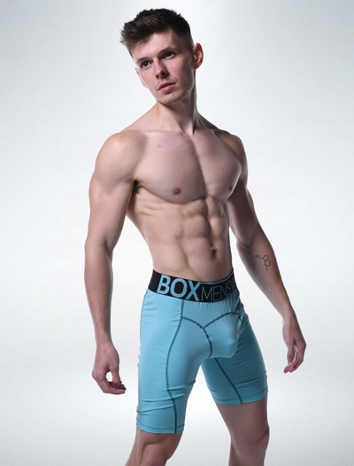 Defined Behind: Compression Shorts - Paradise Blue - boxmenswear - {{variant_title}}
