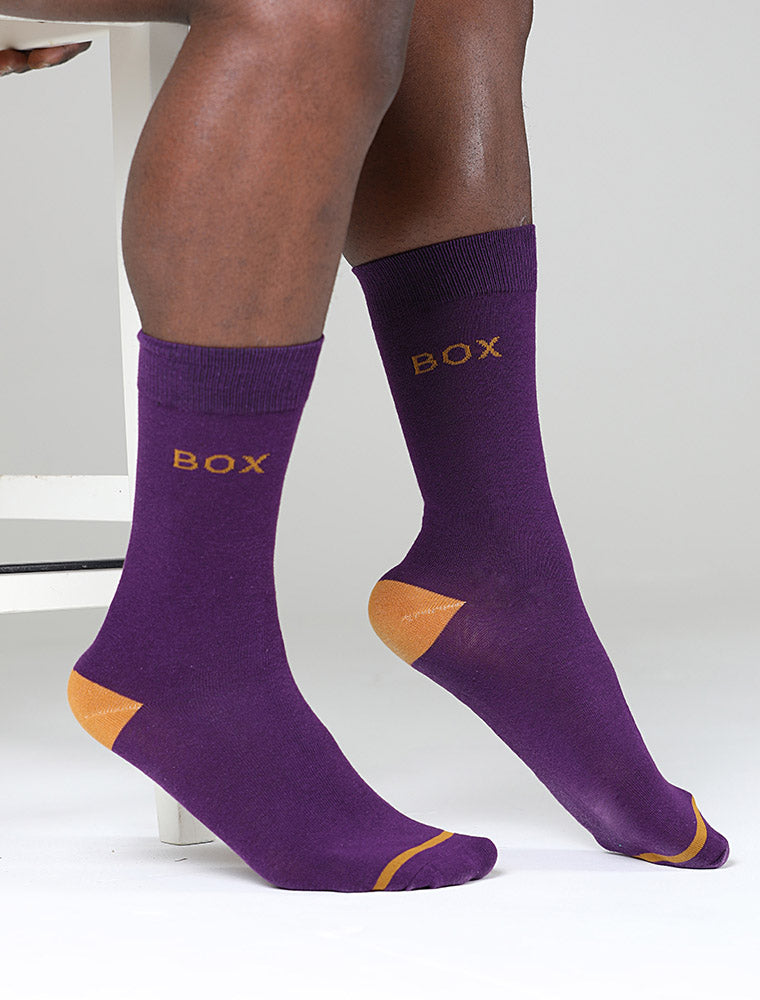 Plum Mustard - Lux Dress Socks - boxmenswear - {{variant_title}}