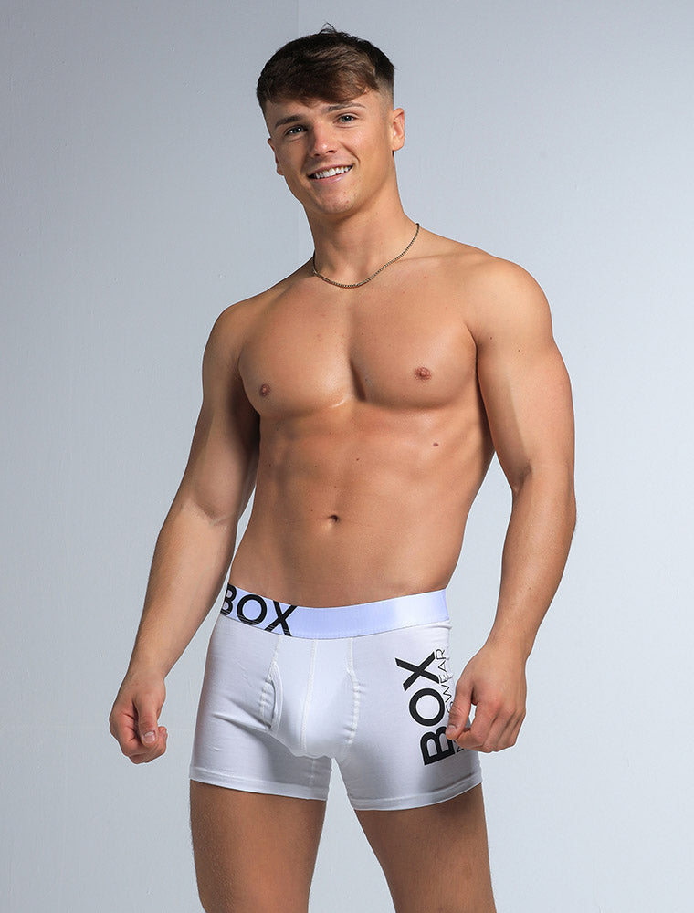 Mens White Boxers - boxmenswear - {{variant_title}}