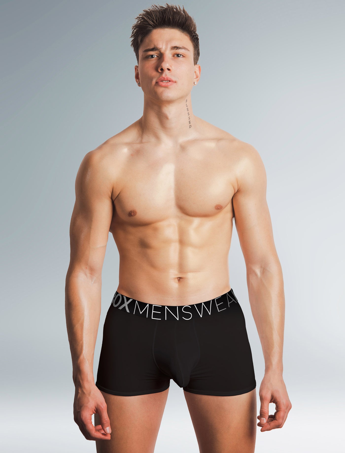 Mens Boxers: Defined Crotch - Black - boxmenswear - {{variant_title}}