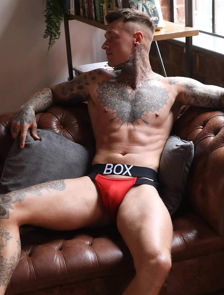 Mens Suspender Jockstrap 2.0: With Bounce - Red - boxmenswear - {{variant_title}}