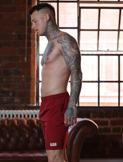 Pocket Sports Shorts: 3.0 - Deep Burgundy - boxmenswear - {{variant_title}}