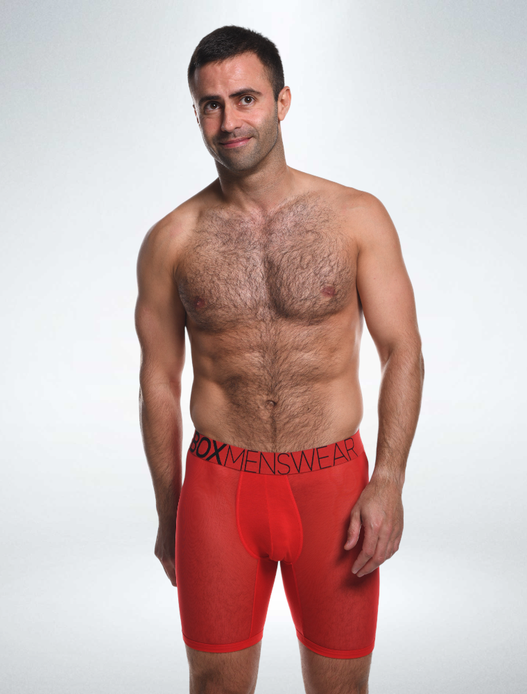 King Fit Mesh Panel - Transparent Crotch: Direct Red - boxmenswear - {{variant_title}}