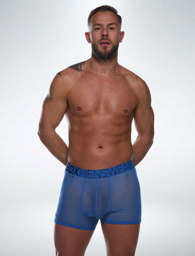 All Over Mesh Boxers - Serious Blue - boxmenswear - {{variant_title}}