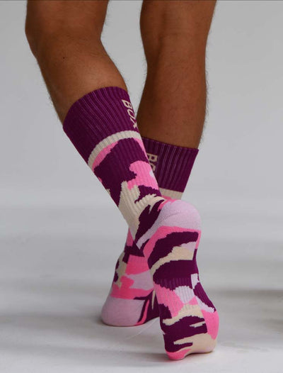 Box Sports Socks - Pink Camo - boxmenswear - {{variant_title}}